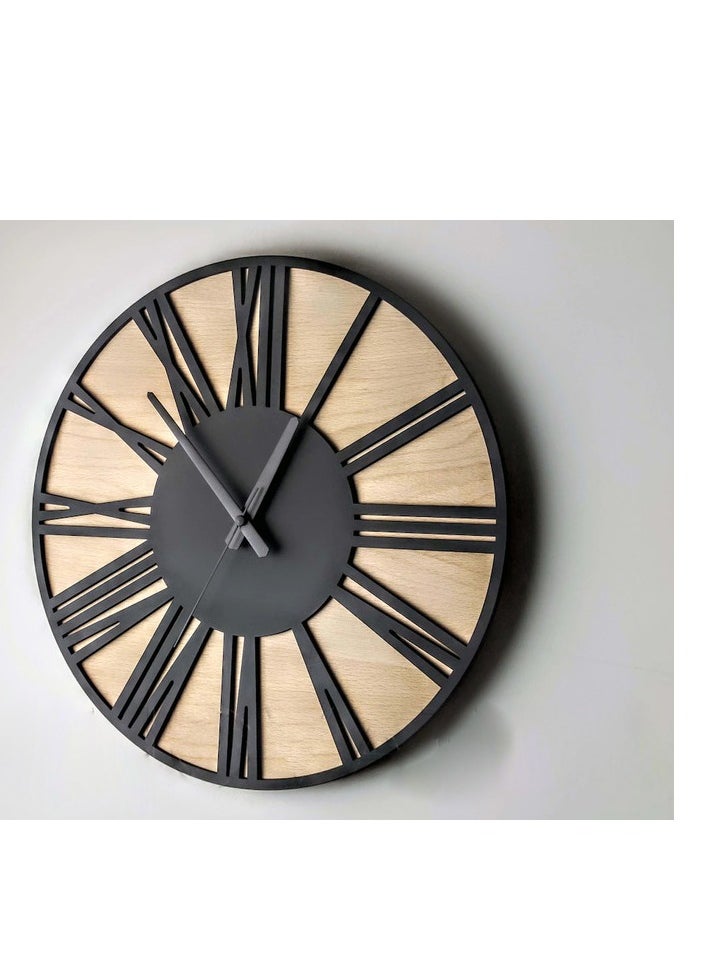 Home Gallery Unique Wall Clock Biege  - Image 1