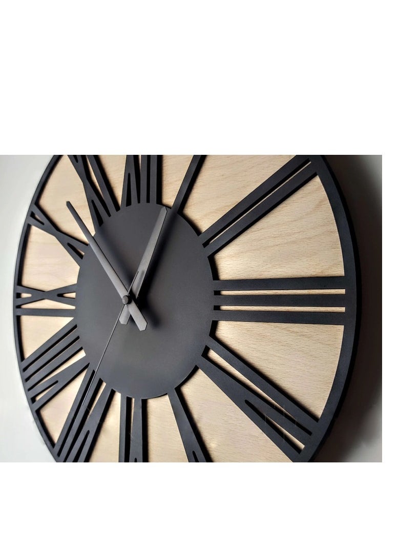 Home Gallery Unique Wall Clock Biege  - Image 2