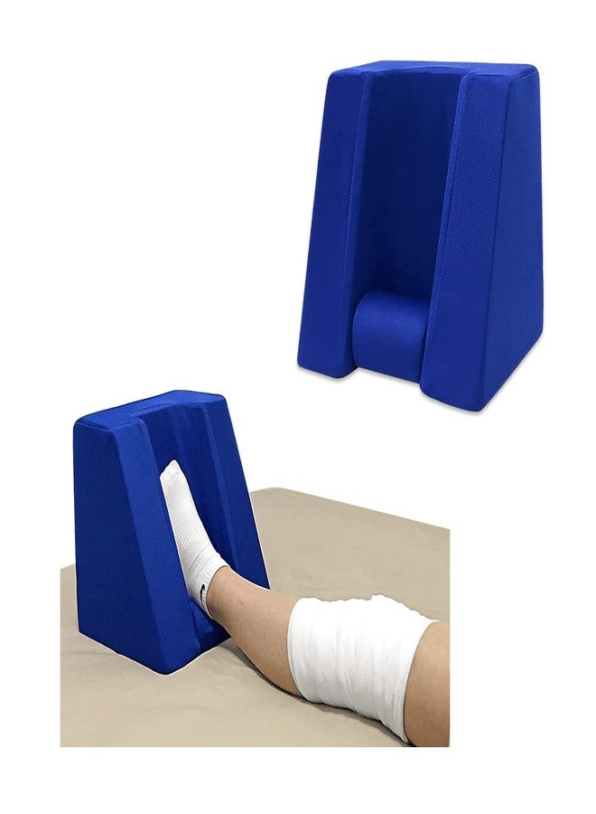 Zelen Knee Surgery Pillow Leg Elevation Pillow for After Knee Surgery Acl Recovery Leg Sleeping Knees Pillow Wedge Elevated Leg Pillow Elevation Foam Wedge Ankle Support Pillow for Legs Circulation - Image 1