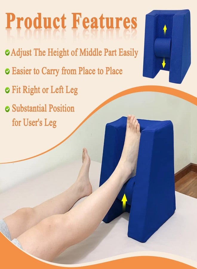 Zelen Knee Surgery Pillow Leg Elevation Pillow for After Knee Surgery Acl Recovery Leg Sleeping Knees Pillow Wedge Elevated Leg Pillow Elevation Foam Wedge Ankle Support Pillow for Legs Circulation - Image 5