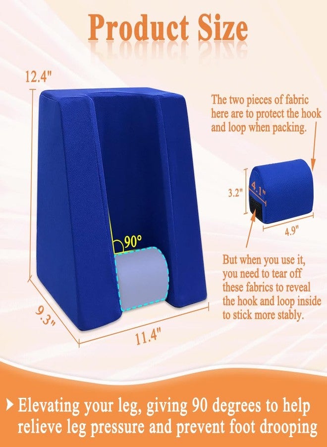 Zelen Knee Surgery Pillow Leg Elevation Pillow for After Knee Surgery Acl Recovery Leg Sleeping Knees Pillow Wedge Elevated Leg Pillow Elevation Foam Wedge Ankle Support Pillow for Legs Circulation - Image 2