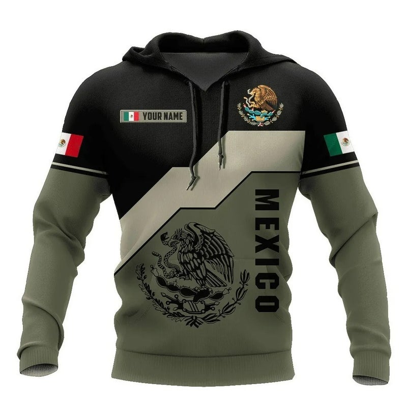 2023 Men'S Sweater Mexican Logo Boys Sweater 3D Printing Hooded Sweater - Image 2