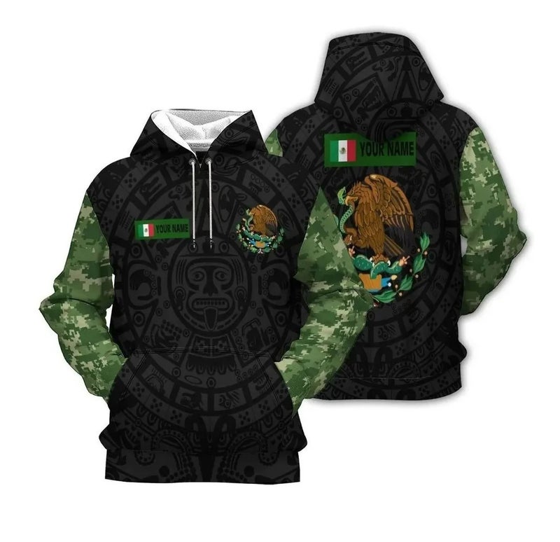 2023 Men'S Sweater Mexican Logo Boys Sweater 3D Printing Hooded Sweater - Image 1