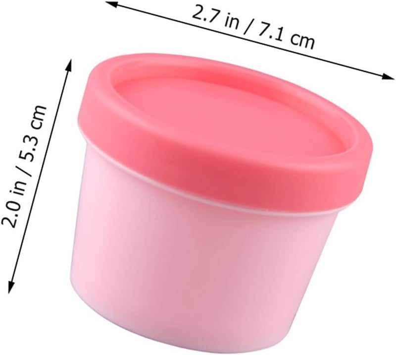 12pcs Pink Travel Face Cream Jars with Inner Lid 100g Refillable Leak-proof Cosmetic Storage Containers for Skincare Lotion Mask - Image 2