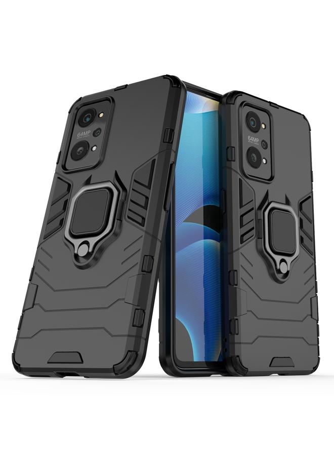 اس-توب جراب لهاتف OPPO Realme GT Neo2 5G مقاوم للصدمات مصنوع من مادة PC + TPU مع حامل حلقي مغناطيسي - Image 2
