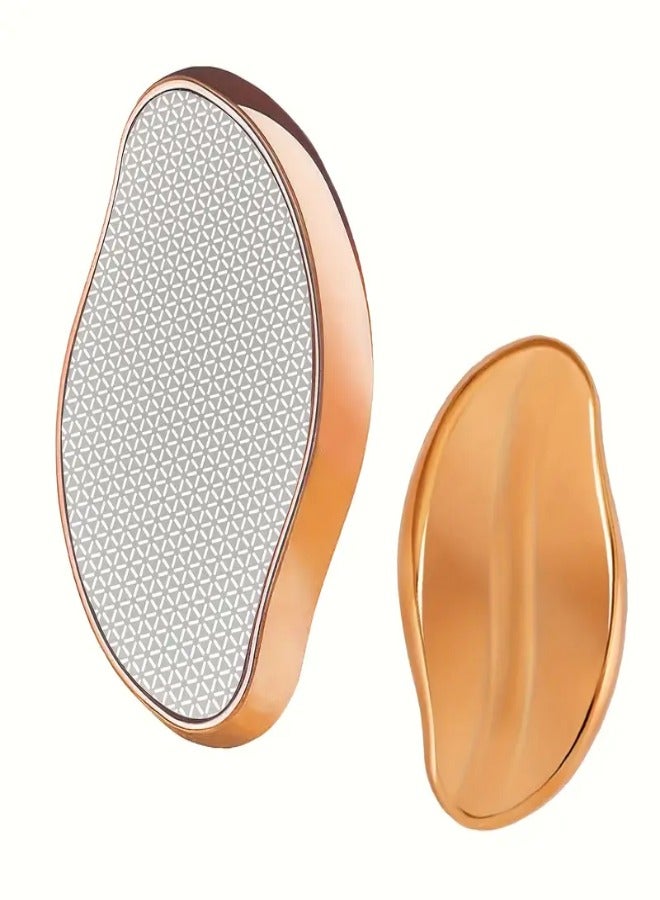 AROAQ Painless Hair Remover for Men & Women – Reusable Waterproof Body Hair Removal Tool with Ergonomic Handle for Back, Arms & Legs – Gentle on Sensitive Skin, No Electricity Needed , Golden - Image 1