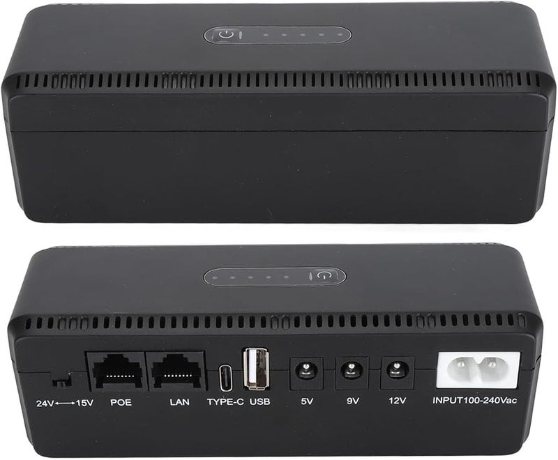 Mini UPS Battery Backup For Routers Modems Security Cameras US Plug 100 240V - Image 3