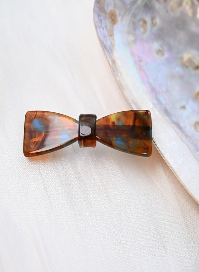 Prettyou French Barrettes，Acetate Hair Clips for Women Side Clips for Thin Hair，bang clip，pack of 3， (red，green，brown, 2.36‘’) - Image 5