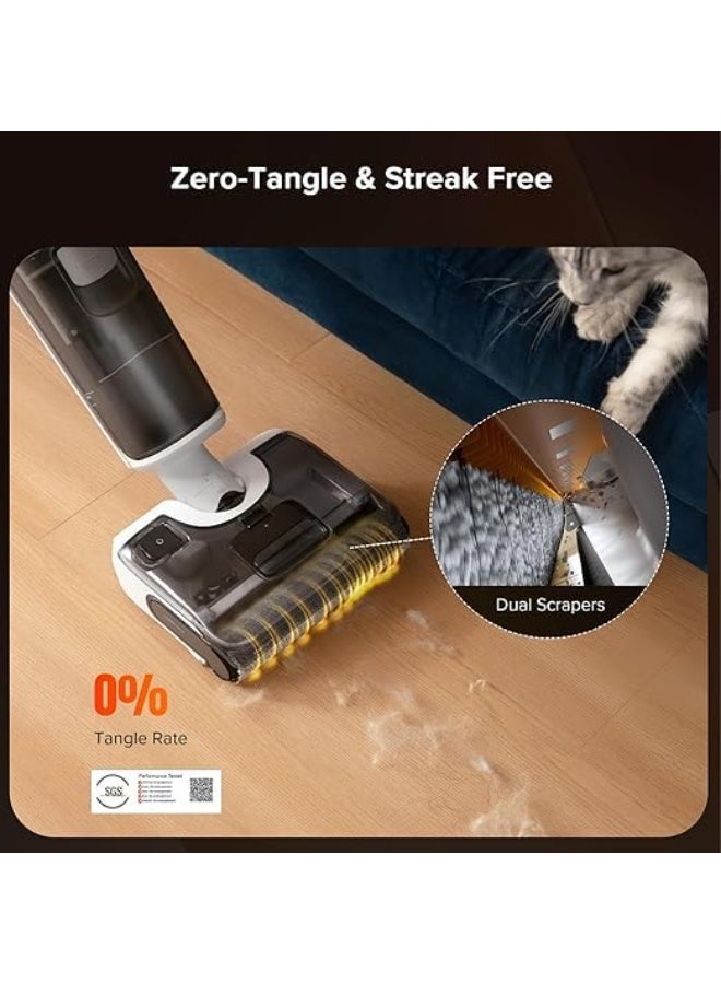 Roborock F25 RT Cordless Wet Dry Vacuum Cleaner,180° Lie-Flat Floor Cleaner Machine,90°C Edge to Edge Self-Cleaning,Vacuum Mop All in One,40Mins Runtime Electric Floor Cleaner 20000 Pa for Home - Image 4