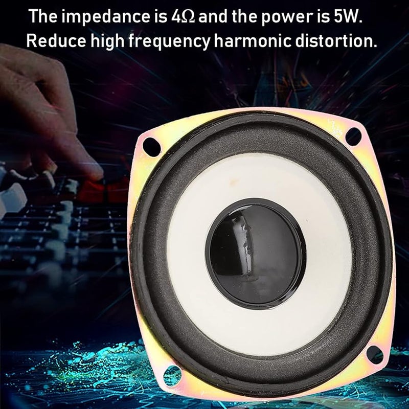 2 Pcs 3 Inch 4 Ohm 5W Full Range Woofer Speaker Driver For DIY Multimedia Sound Box - Image 5