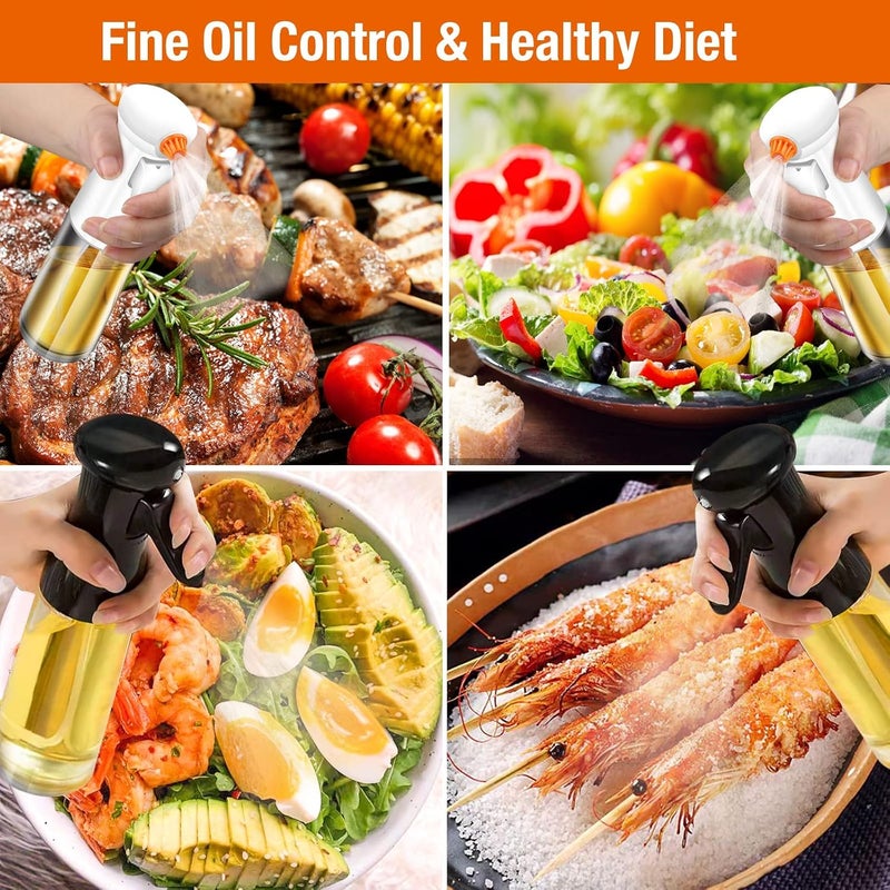 MAKINGTEC Oil Sprayer for Cooking, 210ml Olive Oil Sprayer Oil Mister, Premium Glass Oil Spritzer Oil Bottle, Air Fryer Accessories, Widely Used for BBQ, Baking, Salad (White) - Image 5
