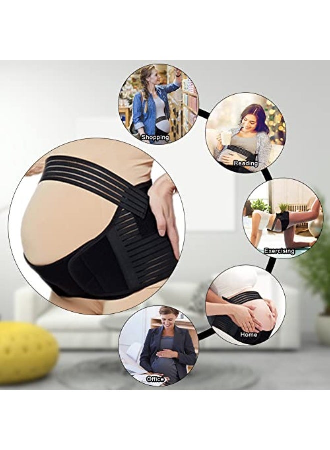 Generic TSLBW Pregnancy Support Belt Maternity Belt Lumbar Back Support Waist Maternity Belly Bands and Support for Birth Preparation Labour Relieve Back Pelvic Hip Pain (M L XL XXL) (L)  - Image 3