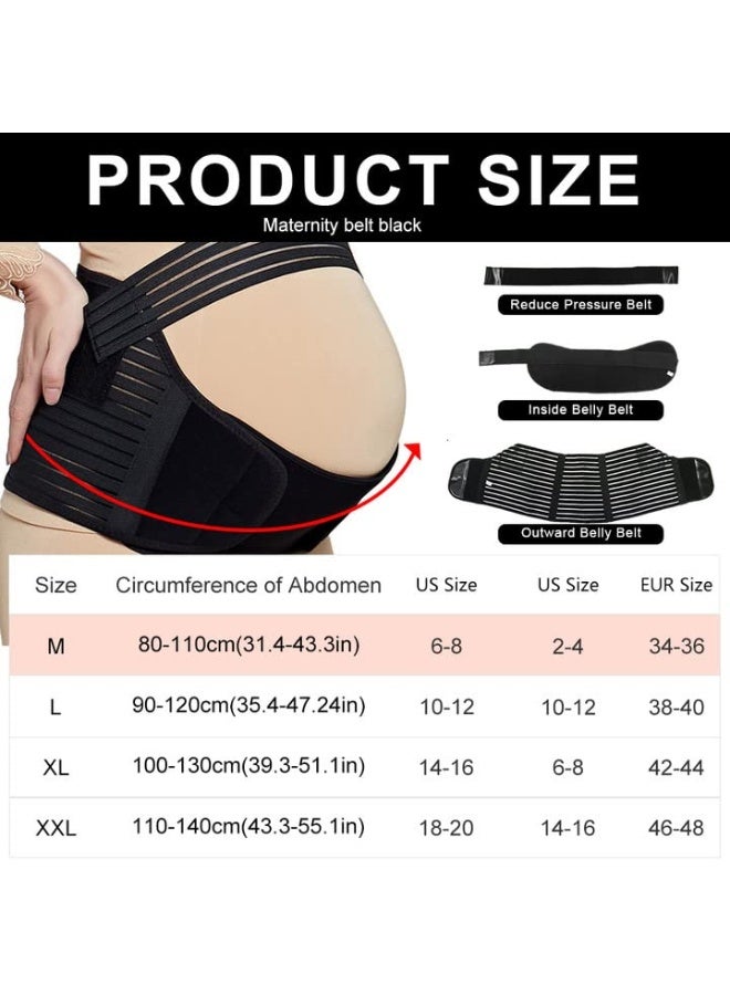 Generic TSLBW Pregnancy Support Belt Maternity Belt Lumbar Back Support Waist Maternity Belly Bands and Support for Birth Preparation Labour Relieve Back Pelvic Hip Pain (M L XL XXL) (L)  - Image 2