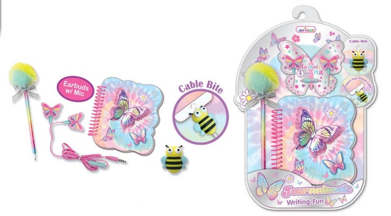 Hot Focus Tie Dye Butterfly Journaltastic Writing Fun Set (4 Pieces) - Image 2