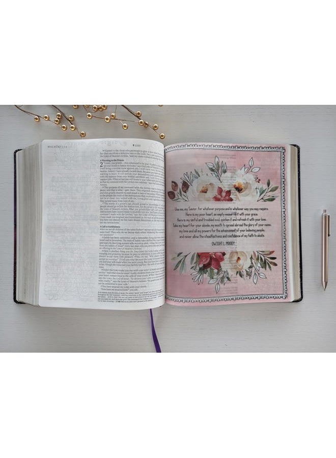 Tyndale Inspire PRAYER Bible Giant Print NLT (LeatherLike, Purple, Filament Enabled): The Bible for Coloring & Creative Journaling - Image 5