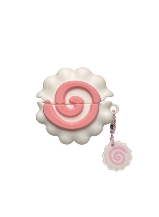 Loquat For Oppo Enco Air4i Headphone Case Cartoon Silicone Soft Case Free3/air4pro Bluetooth Protective Case-Color:Silicone Soft Shell-pink And White Fish Board-Model:Oppo Air4pro/free2/2i/oppo R3 Pro (pro - Image 1