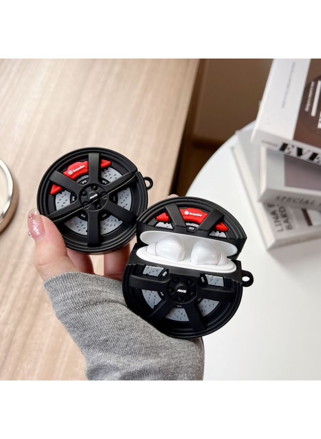 Loquat For Oppo Enco Air4i Headphone Case Cartoon Silicone Soft Case Free3/air4pro Bluetooth Protective Case-Color:Silicone Soft Shell-pink And White Fish Board-Model:Oppo Air4pro/free2/2i/oppo R3 Pro (pro - Image 5