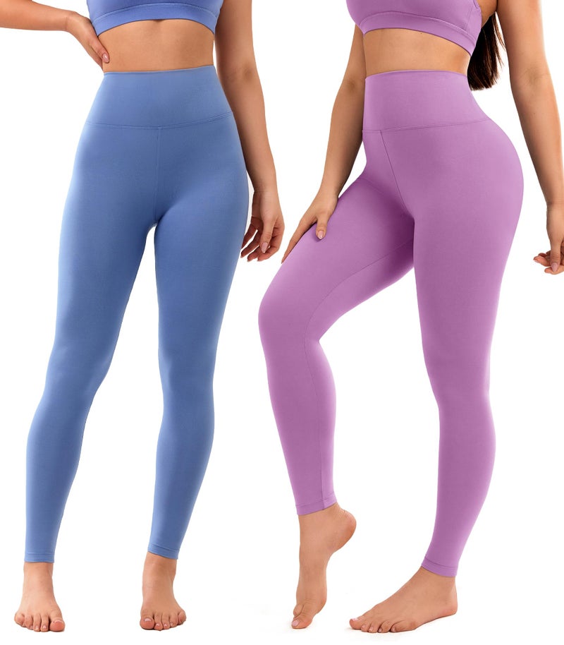 VALANDY Creamlush 4 Pack Leggings for Women-High Waisted Ultra Soft Stretchy Yoga Lounge Pants - Image 2