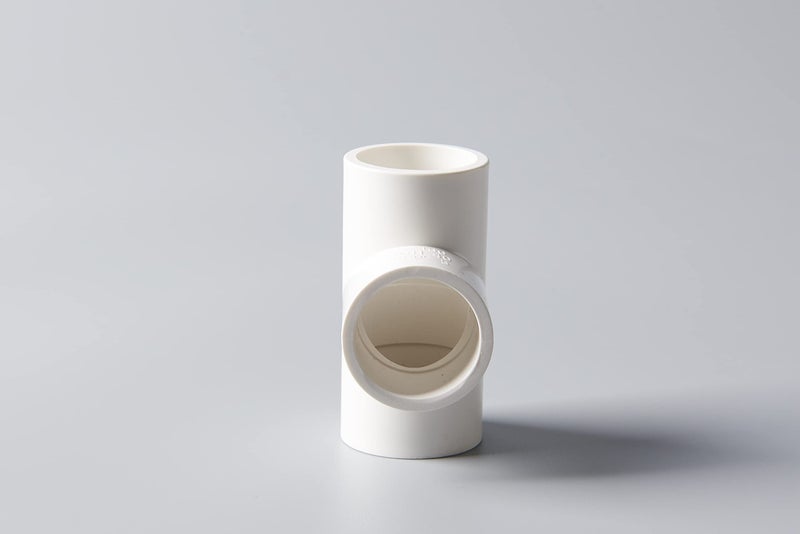 Rainbow Dream 1-1/2 Inch PVC Tee Pipe Fitting Adapter (Socket x Socket x Socket) - 6 Pack, White - Image 3