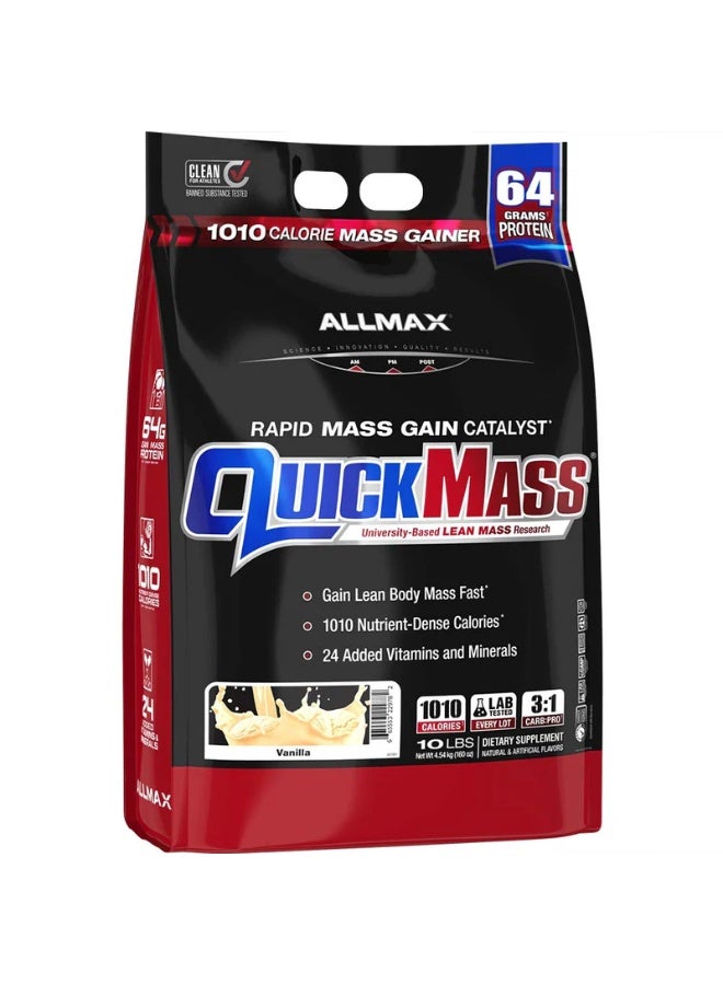 أولماكس نيوتريشن أول ماكس نيوترشن كويك ماس بنكهة الفانيليا - 10 أرطال - Image 1