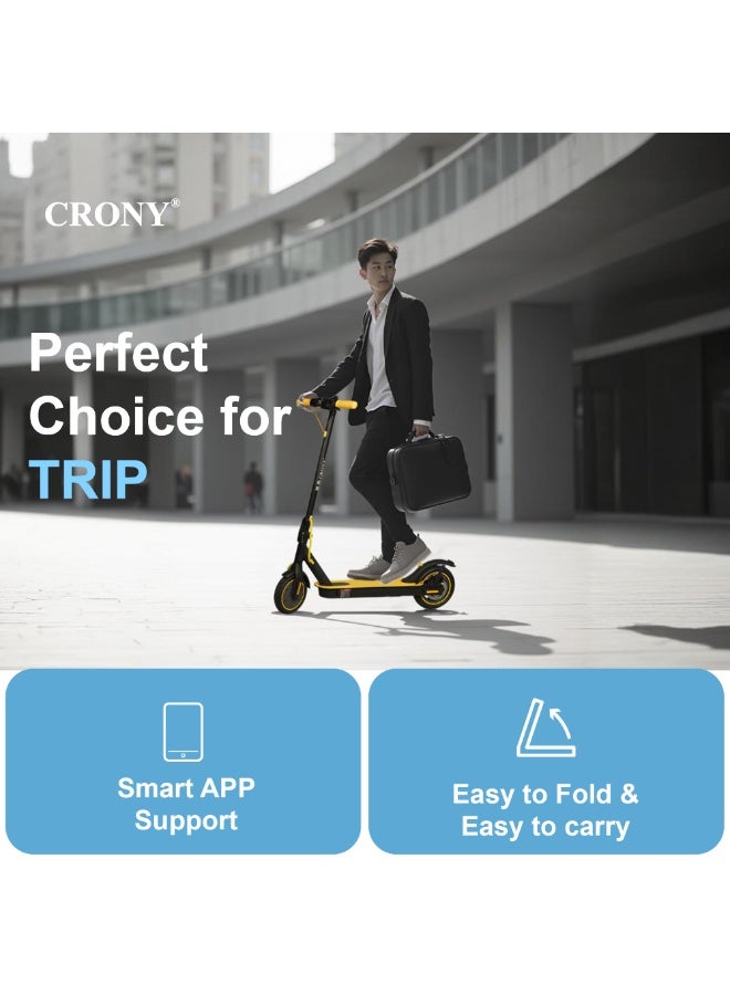 Crony M365 App E-Scooter | 45km/H High-Speed | 25KM Range | 250w Brushless Motor | Rear Disc Brake - Image 4