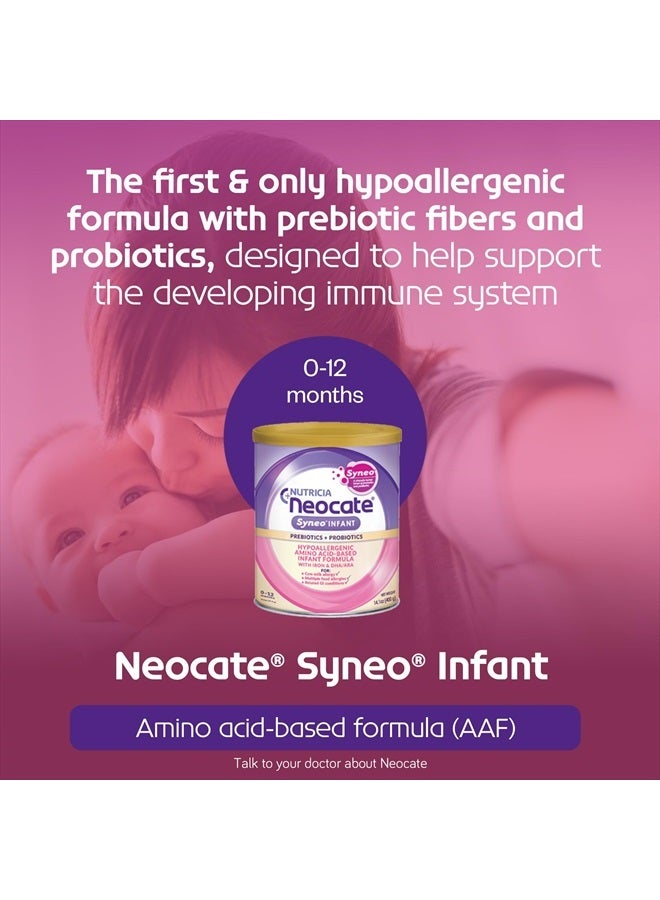Neocate Syneo Infant - Hypoallergenic, Amino Acid-Based Baby Formula with Prebiotics, Probiotics and DHA/ARA - 14.1 Oz Can (Case of 4) - Image 3