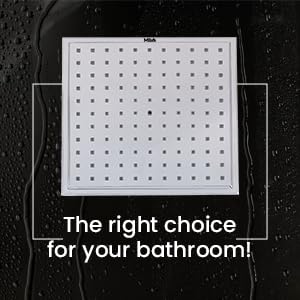 Mila India MILA Sleek Rain Shower MSXX0307CM Shower Head surface with Chrome Rain Shower Head Single Function Rain flow per minute 13L03Mpa16L 05Mpa 210 210mm - Image 3