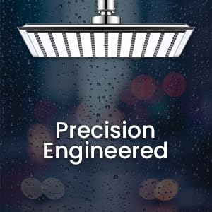 Mila India MILA Sleek Rain Shower MSXX0307CM Shower Head surface with Chrome Rain Shower Head Single Function Rain flow per minute 13L03Mpa16L 05Mpa 210 210mm - Image 2