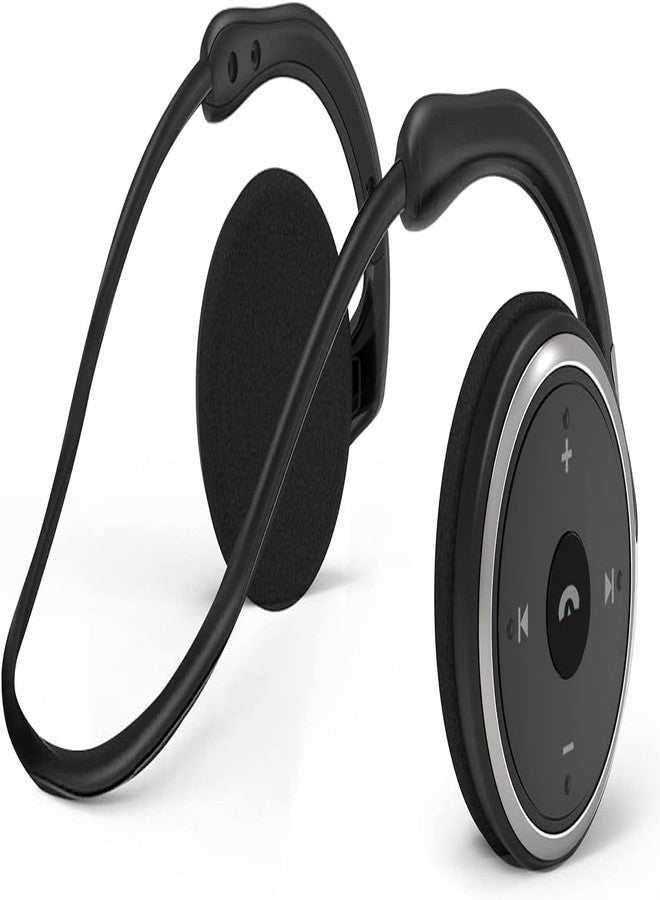 itayak Behind The Head Headphones, Bluetooth 5.0 Neckband Around Head Headphones Lightweight Small Foldable Wireless Sports Sweatproof Headset with Microphone, TF Card Slot & Carrying Case (Black) - Image 1
