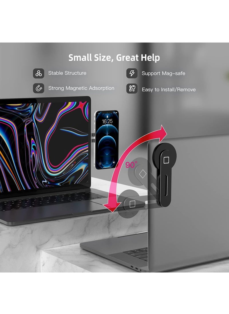 حامل جوال مغناطيسي للابتوب قابل للتعديل بزاوية 90 درجة متوافق مع جميع اصدارات ايفون، حامل رفيع محمول قابل للطي لشاشة الكمبيوتر - pzsku/Z47A5479F602190E74F24Z/45/_/1696886789/5813467e-a647-4744-b4d3-cfaa50f4c9bc