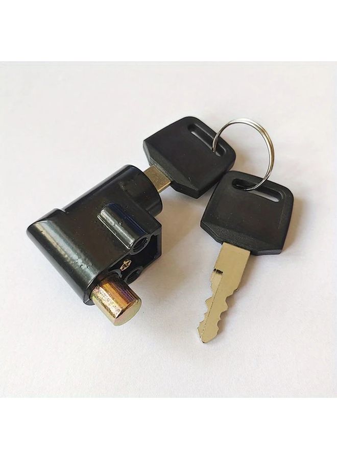 1 Set Electric Bike Battery Box Lock Front Lock Anti Theft Security Lock - Image 1