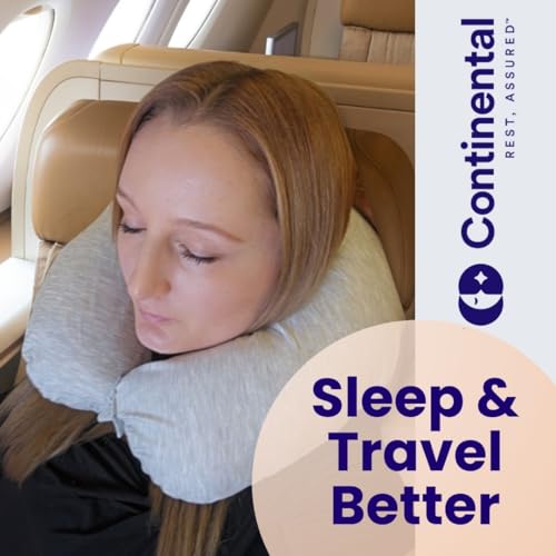 Continental Bedding - Travel Neck Pillow - U Shaped 13x11 Inch - Polyester Fill - Removable Gray Viscose Derived from Bamboo Cover in Travel Case - Image 4