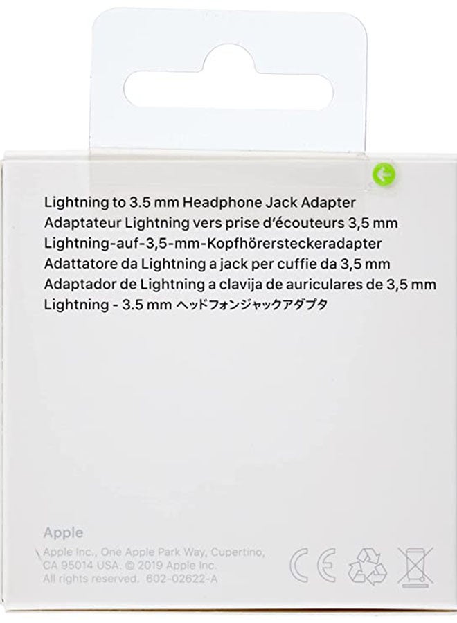 Apple Lightning to 3.5 mm Headphone Jack Adapter White - Image 5