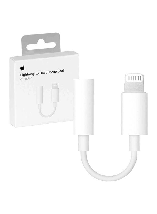 Apple Lightning to 3.5 mm Headphone Jack Adapter White - Image 4