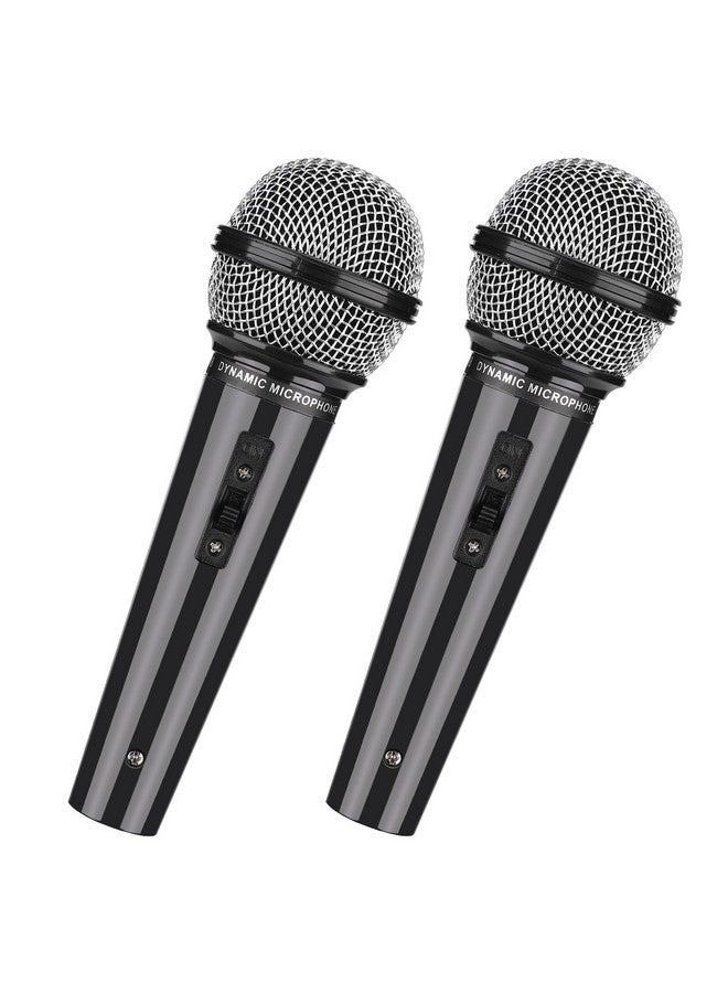 Facmogu 2PCS Fake Microphone for Kids, Plastic Pretend Play Toy for Karaoke Costume, Kids Mic Props for Halloween Christmas Cosplay Music Birthday Party Favors - Image 1