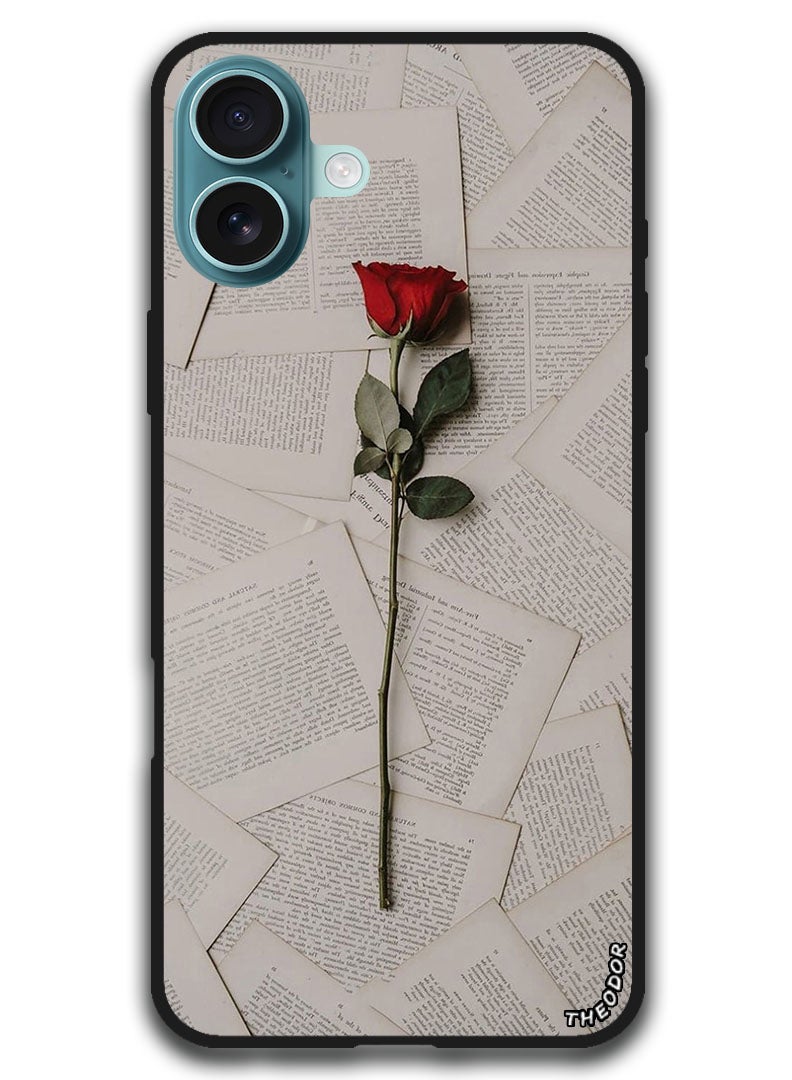 Theodor Protective Case Anti Scratch Shock Proof Bumper Cover For iPhone 16 Plus (6.7)-inch Rose - Image 1