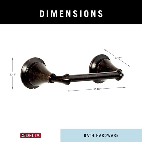 DELTA FAUCET 79450-RB Linden Wall Mounted Pivoting Toilet Paper Holder in SpotShield Venetian Bronze - Image 3