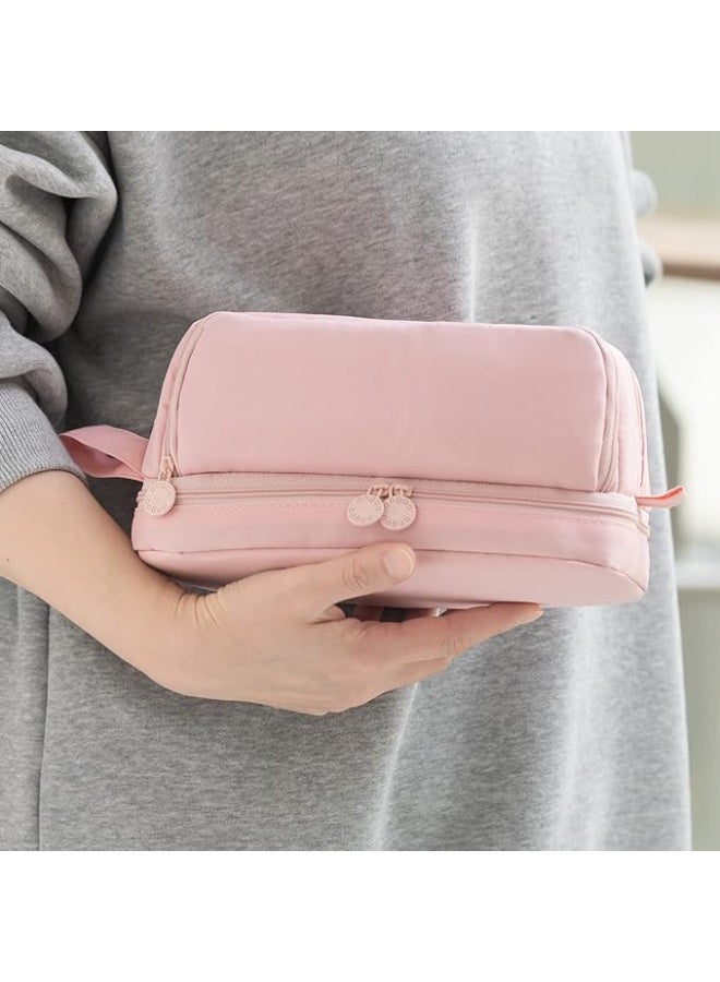 Large Capacity Pen Pencil Case with 4 Compartments, Multi-Slot Pencil Pouch Bag(Pink) - Image 5