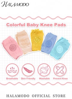 HALAMODO Baby Crawling Knee Pads Non-Slip Baby Knee Protectors Comfortable Breathable High Elasticity Design for Toddlers Learning to Walk  - Image 2