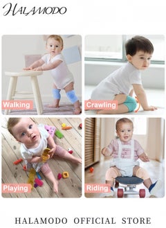 HALAMODO Baby Crawling Knee Pads Non-Slip Baby Knee Protectors Comfortable Breathable High Elasticity Design for Toddlers Learning to Walk  - Image 4