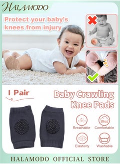 HALAMODO Baby Crawling Knee Pads Non-Slip Baby Knee Protectors Comfortable Breathable High Elasticity Design for Toddlers Learning to Walk  - Image 1