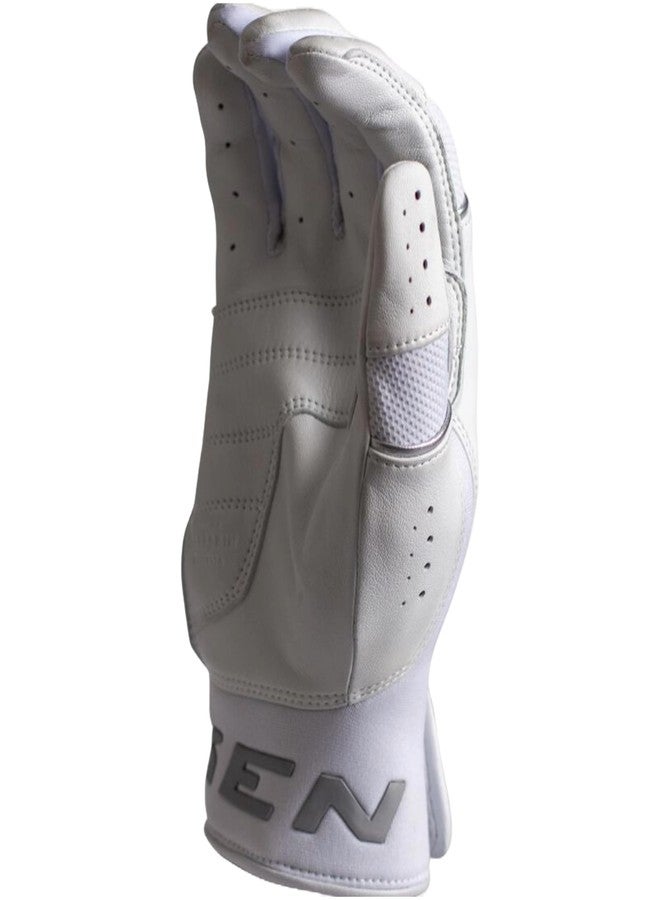 Miken | Ultra PRO Slowpitch Softball Batting Gloves | White | XL - Image 5