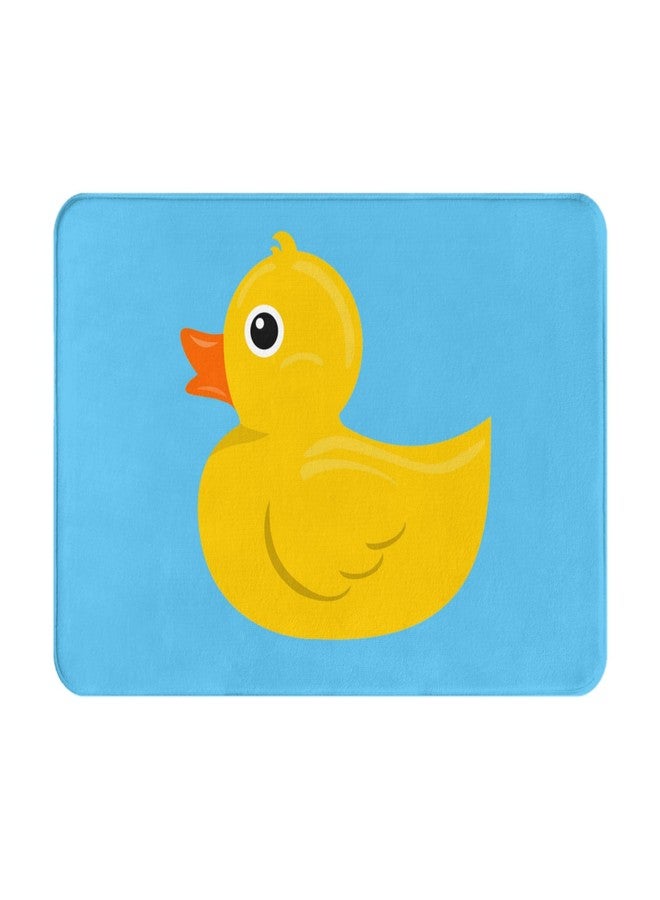 Yaateeh Yellow Rubber Duck Blue Water Bath Mat Non-Slip Absorbent Velvet Bathroom Rug Carpet Rugs for Entrance Indoor Doormat Mats One Size - Image 1