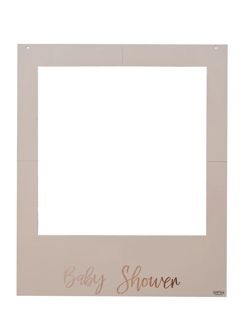 Ginger Ray Ginger Ray Personalized Baby Shower Photo Booth Frame - Customizable Photo Prop for Baby Shower Events