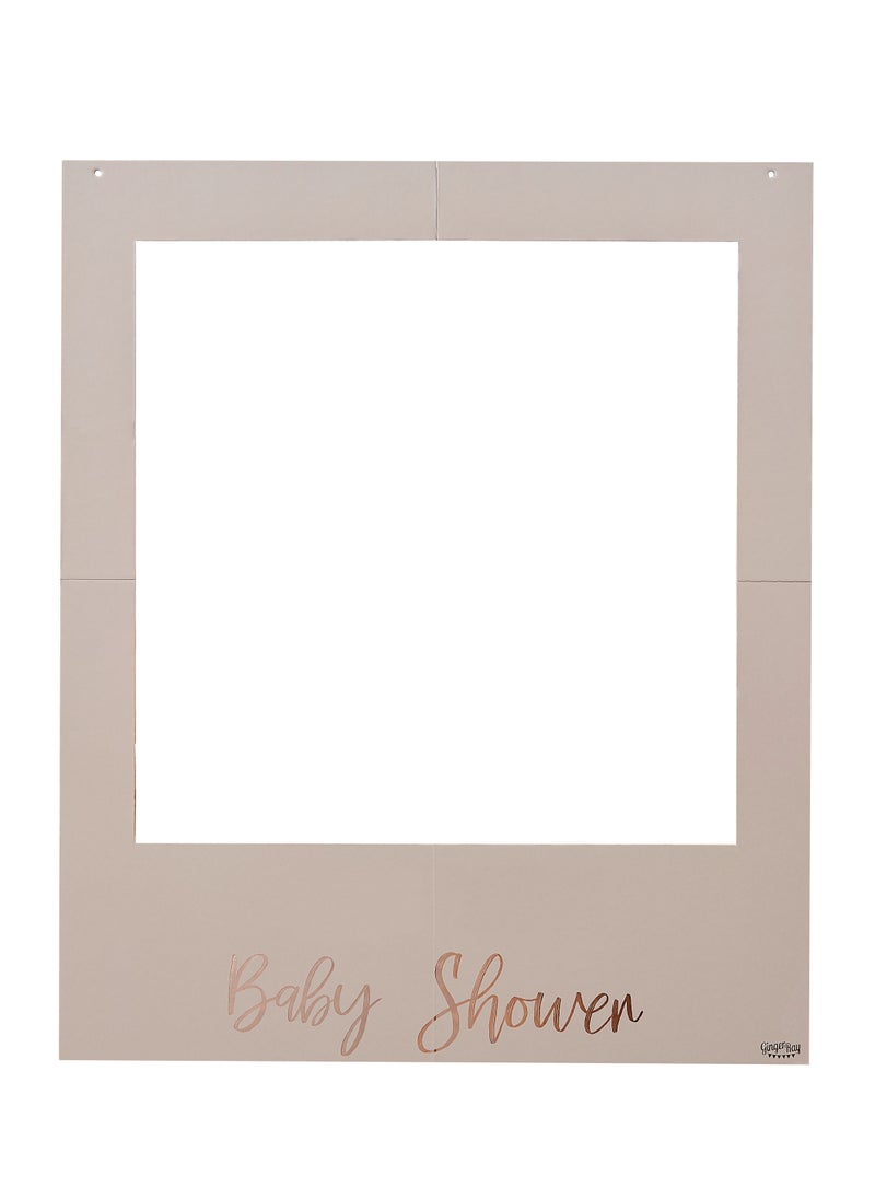 Ginger Ray Ginger Ray Personalized Baby Shower Photo Booth Frame - Customizable Photo Prop for Baby Shower Events  - Image 3