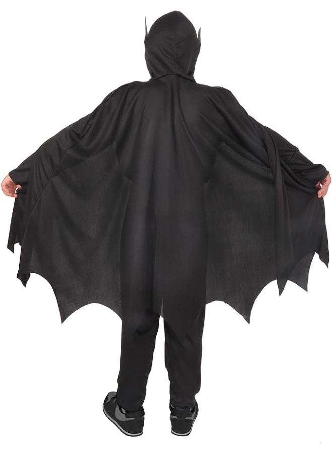 Ciao Batman Kids Costume 8-10 y | Official DC Comics Superhero Outfit with Cape, Headpiece, Jumpsuit & Belt - Image 2