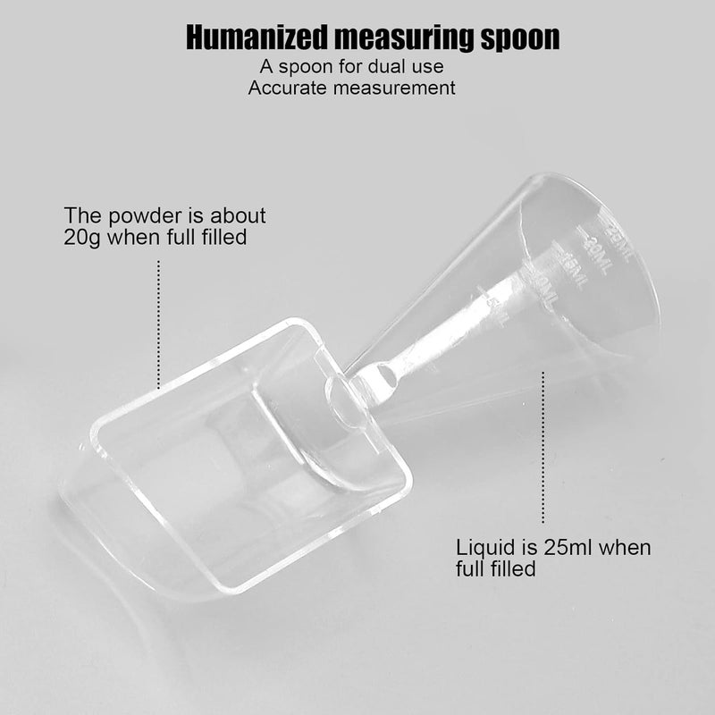 كلاراكو مجموعة أوعية خلط أقنعة الوجه، مجموعة أدوات خلط أقنعة الوجه المنزلية، وعاء خلط، عصا، ملعقة، كوب قياس، ملعقة، أداة وضع كريم إصلاح الوشم (أبيض) - Image 5