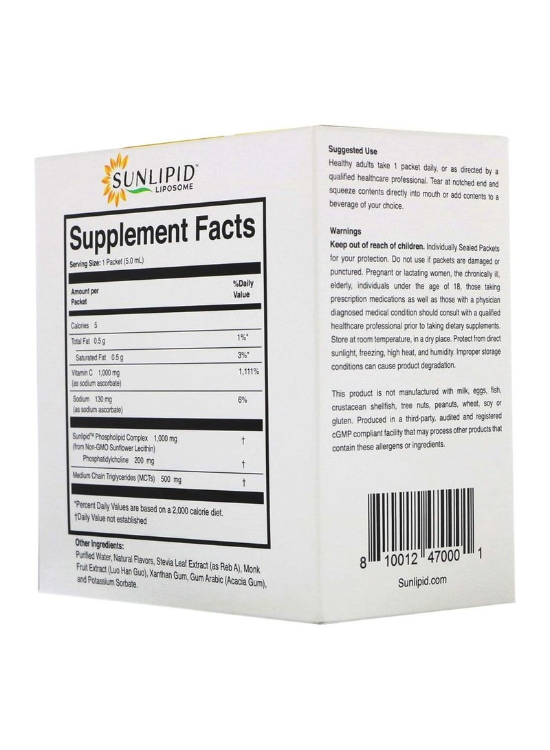 SunLipid Naturally Flavored Liposomal Vitamin C (Pack Of 30, 0.17Oz/5.0Ml Each) - Image 5