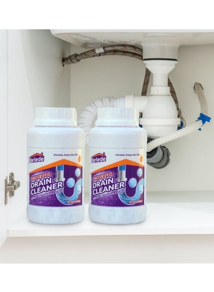 POWERFUL منظف المجاري القوي من بارليد، رائع في التخلص من الانسدادات الصعبة، 500 جرام - Image 3