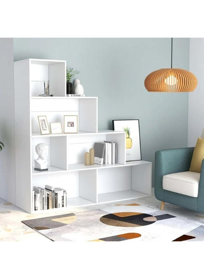 vidaxl vidaXL Book Cabinet/Room Divider White 155x24x160 cm Engineered Wood  - Image 1